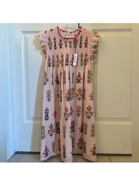 NWT Pink Chicken Girls Pink Stevie Floral Dress size 12